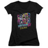 Image for Teen Titans Go! Girls V Neck T-Shirt - Go to the Movies Logo