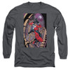 Image for Batman Long Sleeve T-Shirt - Harley First on Charcoal