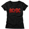 Image for AC/DC Girls T-Shirt - Distress Red Classic