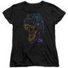 Image for Jurassic Park Womans T-Shirt - Neon T-Rex