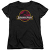 Image for Jurassic Park Womans T-Shirt - 8-Bit Logo