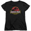 Image for Jurassic Park Womans T-Shirt - 25th Anniversary Logo