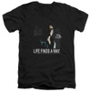 Image for Jurassic Park V Neck T-Shirt - Life Finds a Way