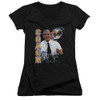 Image for Cheers Girls V Neck T-Shirt - Coach Serving
