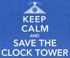 Image Closeup for Back to the Future T-Shirt - Keep Calm and Save the Clock Tower