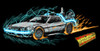 Image Closeup for Back to the Future T-Shirt - Time Painting