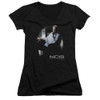 Image for NCIS Girls V Neck T-Shirt - Gibbs Ponders