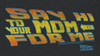 Image Closeup for Back to the Future T-Shirt- Say Hi to Your Mom for Me