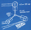 Image Closeup for Back to the Future T-Shirt - Flux Capacitor Sketch