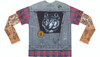 Image Closeup for Tattoo Jean Vest Costume Sublimated Long Sleeve T-Shirt