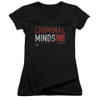 Image for Criminal Minds Girls V Neck T-Shirt - Title Card