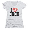 Image for Happy Days Girls V Neck T-Shirt - I Heart Chachi