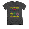 Power Rangers T-Shirt - V Neck - Ranger Heads