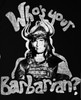 Image Closeup for Conan the Barbarian T-Shirt - Who's Your Barbarian