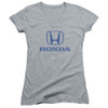 Image for Honda Girls V Neck T-Shirt - Logo on Grey