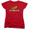 Image for Honda Woman's T-Shirt - Yellow Wing Logo