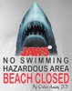 Image Closeup for Jaws T-Shirt - Beach Closed