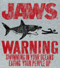 Image Closeup for Jaws T-Shirt - Warning