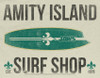 Image Closeup for Jaws T-Shirt - Amity Island Surf Shop