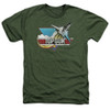 Image for Top Gun Heather T-Shirt - Distressed Logo