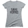 Image for Ferris Bueller's Day Off Girls V Neck - Save Ferris
