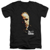 Image for The Godfather V Neck T-Shirt - Don Vito