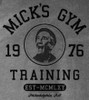 Image Closeup for Rocky T-Shirt - Mick's Training Gym