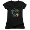 Image for The Munsters Girls V Neck T-Shirt - 1313 50 Years