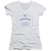 Image for Warehouse 13 Girls V Neck T-Shirt - Now Leaving Univille