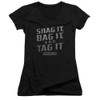 Image for Warehouse 13 Girls V Neck T-Shirt - Snag It