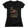 Image for Xena Warrior Princess Girls V Neck T-Shirt - Royalty