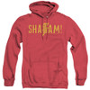 Image for Shazam Movie Heather Hoodie - Flat Logo