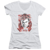 Image for Dexter Girls V Neck T-Shirt - Blood