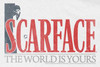Image Closeup for Scarface T-Shirt - The World