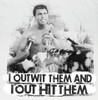 Image Closeup for Muhammad Ali T-Shirt - Out Wit Out Hit