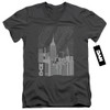 Image for New York City V Neck T-Shirt - Manhattan Monochrome