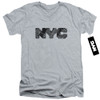 Image for New York City V Neck T-Shirt - MAP Fill