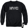 Image for New York City Crewneck - NYC Map Fill