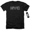 Image for New York City Heather T-Shirt - NYC Map Fill