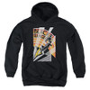 Image for Mighty Morphin Power Rangers Youth Hoodie - Black Ranger Deco