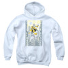 Image for Mighty Morphin Power Rangers Youth Hoodie - White Ranger Deco