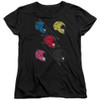 Image for Mighty Morphin Power Rangers Woman's T-Shirt - Line Helmets