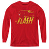 Image for Flash Speed Distressed Youth Long Sleeve T-Shirt