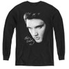 Image for Elvis Youth Long Sleeve T-Shirt - Face
