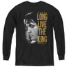 Image for Elvis Youth Long Sleeve T-Shirt - Long Live the King!
