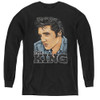 Image for Elvis Youth Long Sleeve T-Shirt - Graphic King