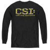 Image for CSI Miami Youth Long Sleeve T-Shirt - Collage Logo