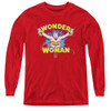 Image for Wonder Woman Youth Long Sleeve T-Shirt - Flying Through