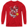 Image for Mighty Morphin Power Rangers Youth Long Sleeve T-Shirt - Red Ranger