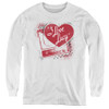 Image for I Love Lucy Youth Long Sleeve T-Shirt - Spray Paint Heart